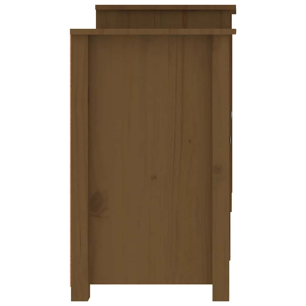 Sideboard Honey Brown 164x37x68 cm Solid Wood Pine