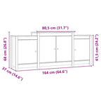 Sideboard Honey Brown 164x37x68 cm Solid Wood Pine