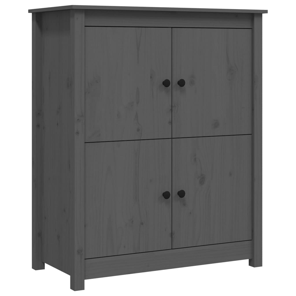 Sideboard Grey 83x41.5x100 cm Solid Wood Pine