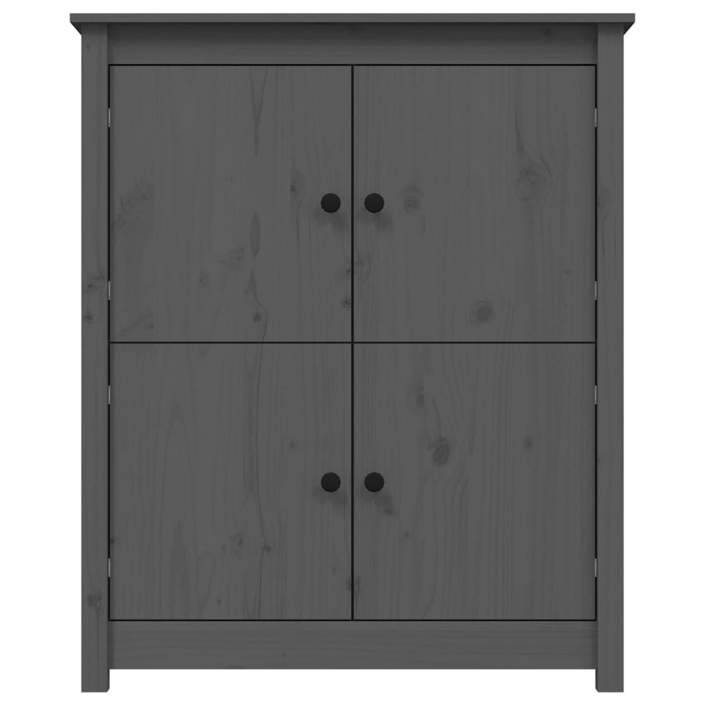 Sideboard Grey 83x41.5x100 cm Solid Wood Pine
