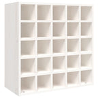 Wine Cabinet White 56x25x56 cm Solid Wood Pine