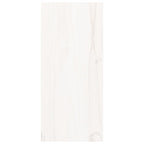 Wine Cabinet White 56x25x56 cm Solid Wood Pine