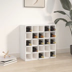 Wine Cabinet White 56x25x56 cm Solid Wood Pine
