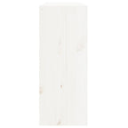 Wine Cabinet White 62x25x62 cm Solid Wood Pine