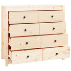 Side Cabinet 100x40x90 cm Solid Wood Pine