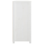 Side Cabinet White 100x40x90 cm Solid Wood Pine