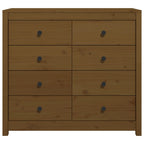 Side Cabinet Honey Brown 100x40x90 cm Solid Wood Pine