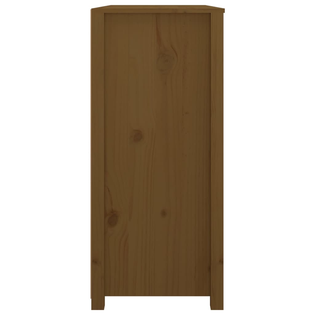 Side Cabinet Honey Brown 100x40x90 cm Solid Wood Pine