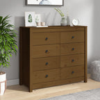 Side Cabinet Honey Brown 100x40x90 cm Solid Wood Pine