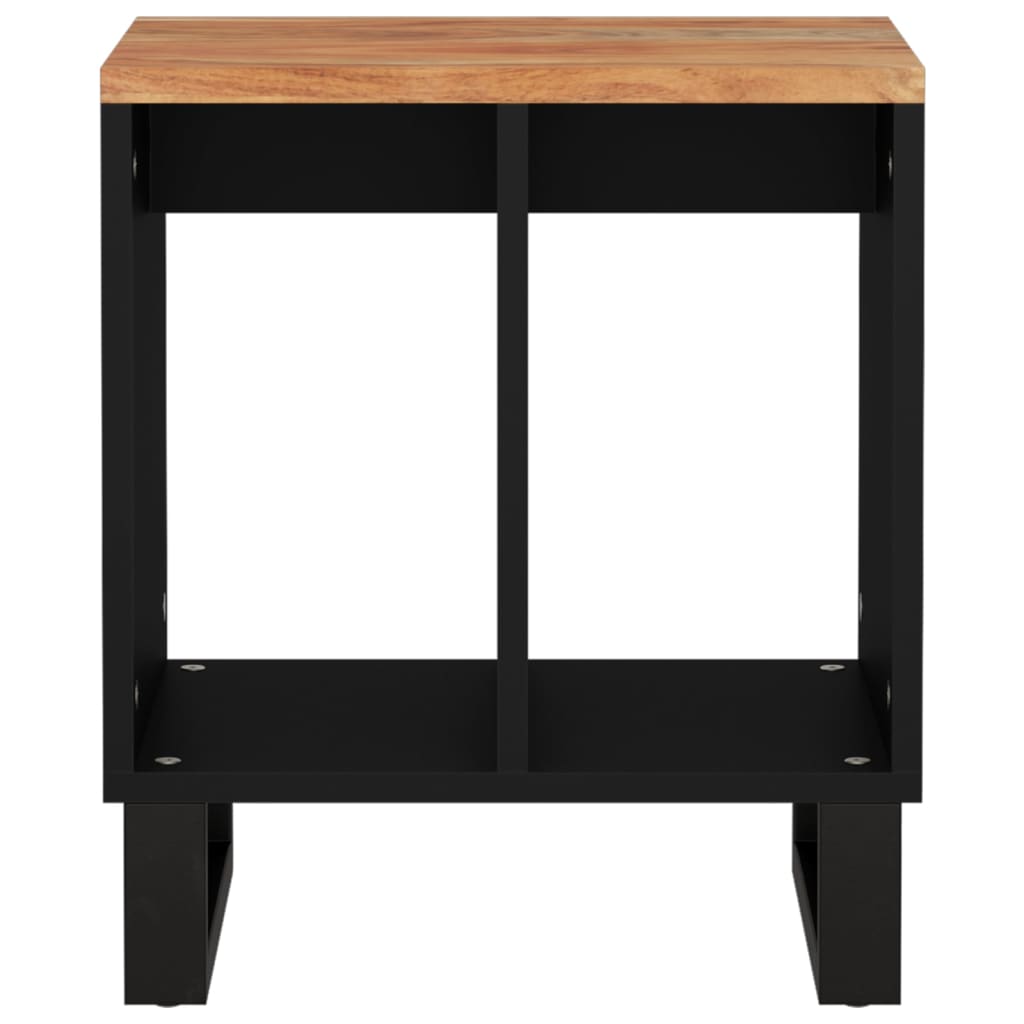 Side Table 40x31x46 cm Solid Wood Acacia&Engineered Wood