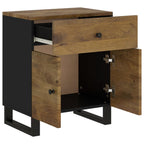 Bedside Cabinet 50x33x60 cm Solid Wood Mango&Engineered Wood