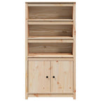 Highboard 80x35x154 cm Solid Wood Pine