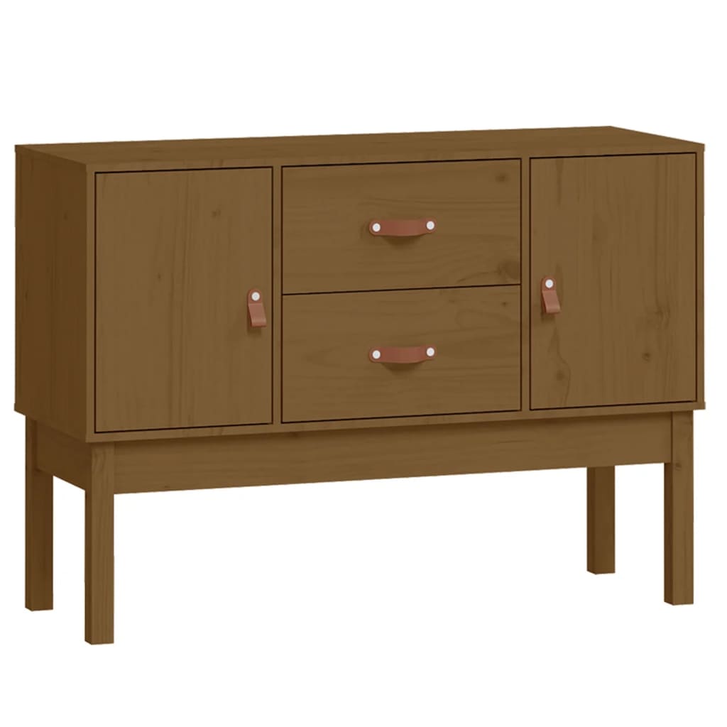 Sideboard Honey Brown 110x40x78 cm Solid Wood Pine