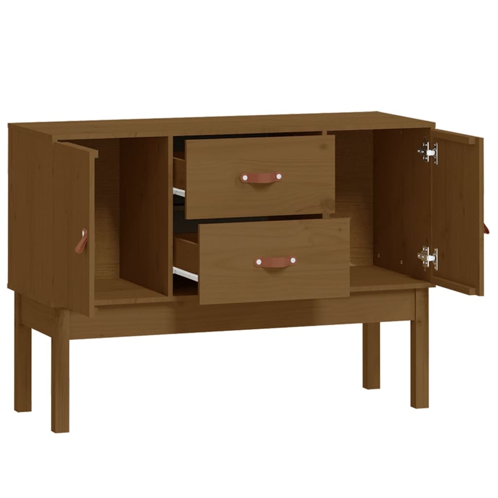 Sideboard Honey Brown 110x40x78 cm Solid Wood Pine