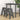 Stools 2 pcs Grey 40x40x60 cm Solid Wood Pine