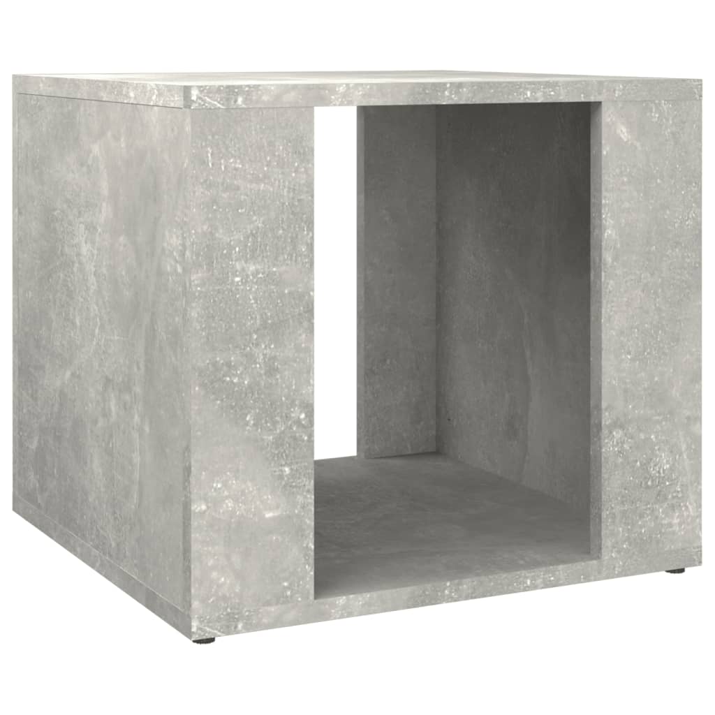 Bedside Table Concrete Grey 41x40x36 cm Engineered Wood