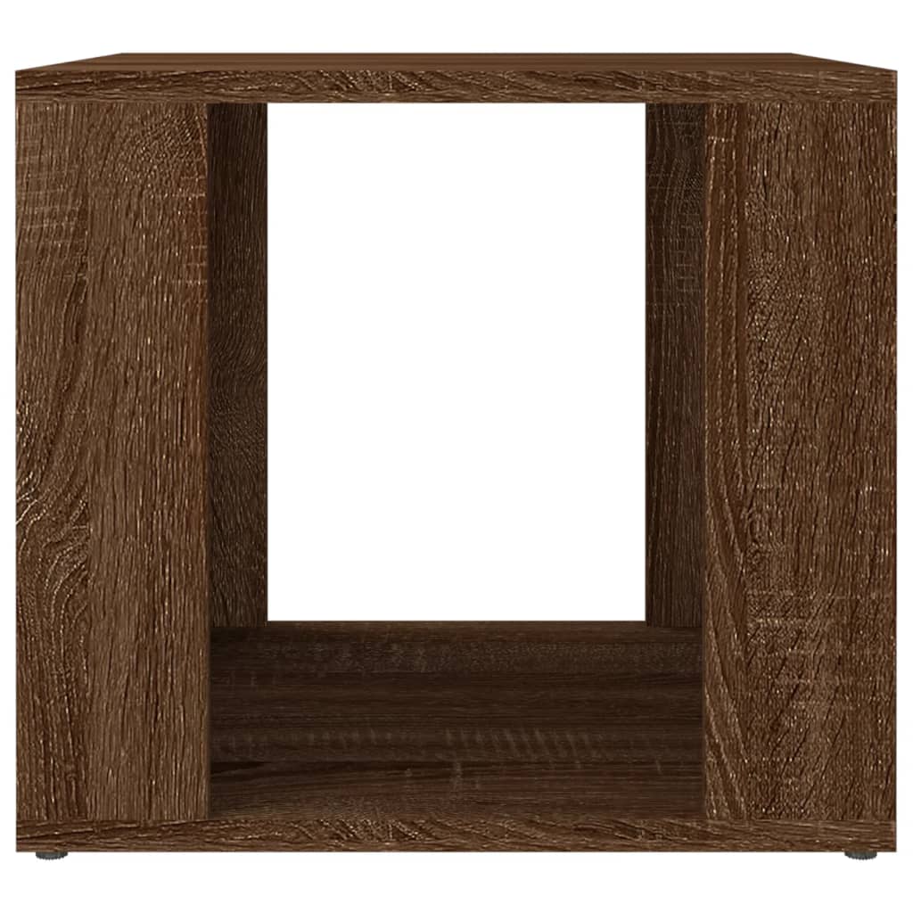Bedside Table Brown Oak 41x40x36 cm Engineered Wood