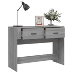 Console Table Grey Sonoma 100x39x75 cm Engineered Wood