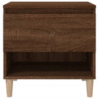 Bedside Table Brown Oak 50x46x50 Engineered Wood