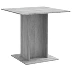 Dining Table Grey Sonoma 80x80x75 cm Engineered Wood
