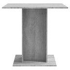 Dining Table Grey Sonoma 80x80x75 cm Engineered Wood