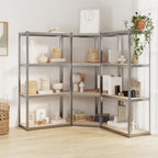 5-Layer Shelves 5 Pcs Steel&Engineered Wood