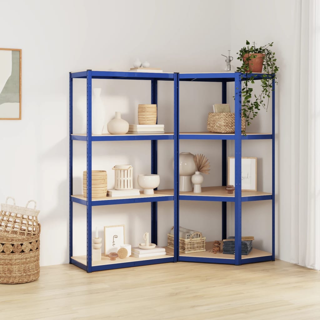 5-Layer Shelves 5 Pcs Steel&Engineered Wood