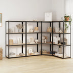 5-Layer Shelves 5 Pcs Steel&Engineered Wood