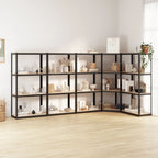 5-Layer Shelves 5 Pcs Steel&Engineered Wood