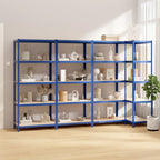 5-Layer Shelves 4 Pcs Steel&Engineered Wood 4