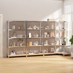 5-Layer Shelves 4 Pcs Steel&Engineered Wood 4