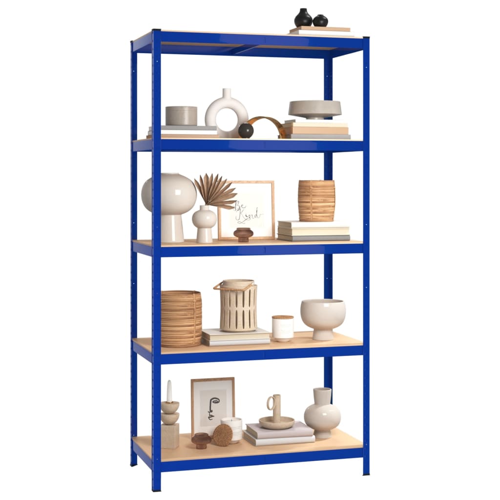 5-Layer Shelves 3 Pcs Steel&Engineered Wood 3