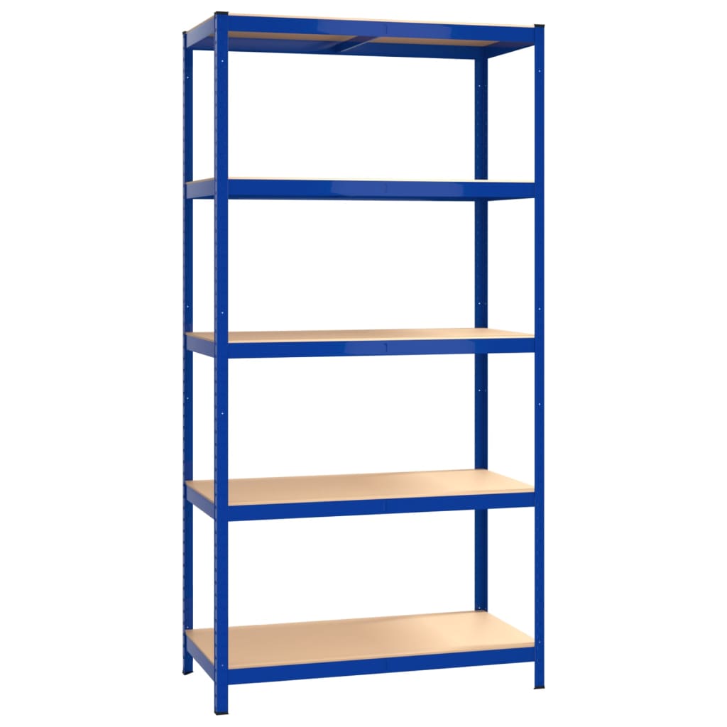 5-Layer Shelves 3 Pcs Steel&Engineered Wood 3