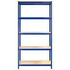 5-Layer Shelves 3 Pcs Steel&Engineered Wood 3