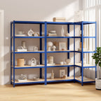 5-Layer Shelves 3 Pcs Steel&Engineered Wood 3