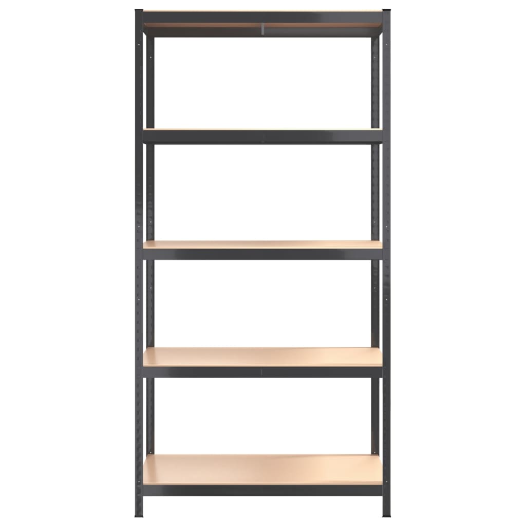 5-Layer Shelves 4 Pcs Steel&Engineered Wood 4