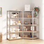 5-Layer Shelves 5 Pcs Steel&Engineered Wood