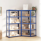 5-Layer Shelves 5 Pcs Steel&Engineered Wood
