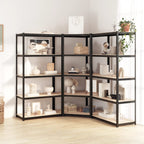 5-Layer Shelves 5 Pcs Steel&Engineered Wood
