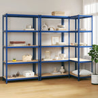 5-Layer Shelves 3 Pcs Steel&Engineered Wood 3