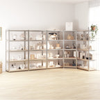 5-Layer Shelves 5 Pcs Steel&Engineered Wood