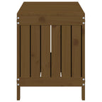 Garden Storage Box Honey Brown 108x42.5x54 cm Solid Wood Pine