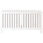 Garden Storage Box White 115x49x60 cm Solid Wood Pine