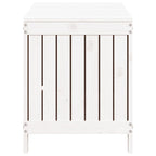 Garden Storage Box White 115x49x60 cm Solid Wood Pine
