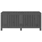 Garden Storage Box Grey 147x68x64 cm Solid Wood Pine
