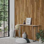 Wall Panels Wood Look Brown PVC 2.06 m²