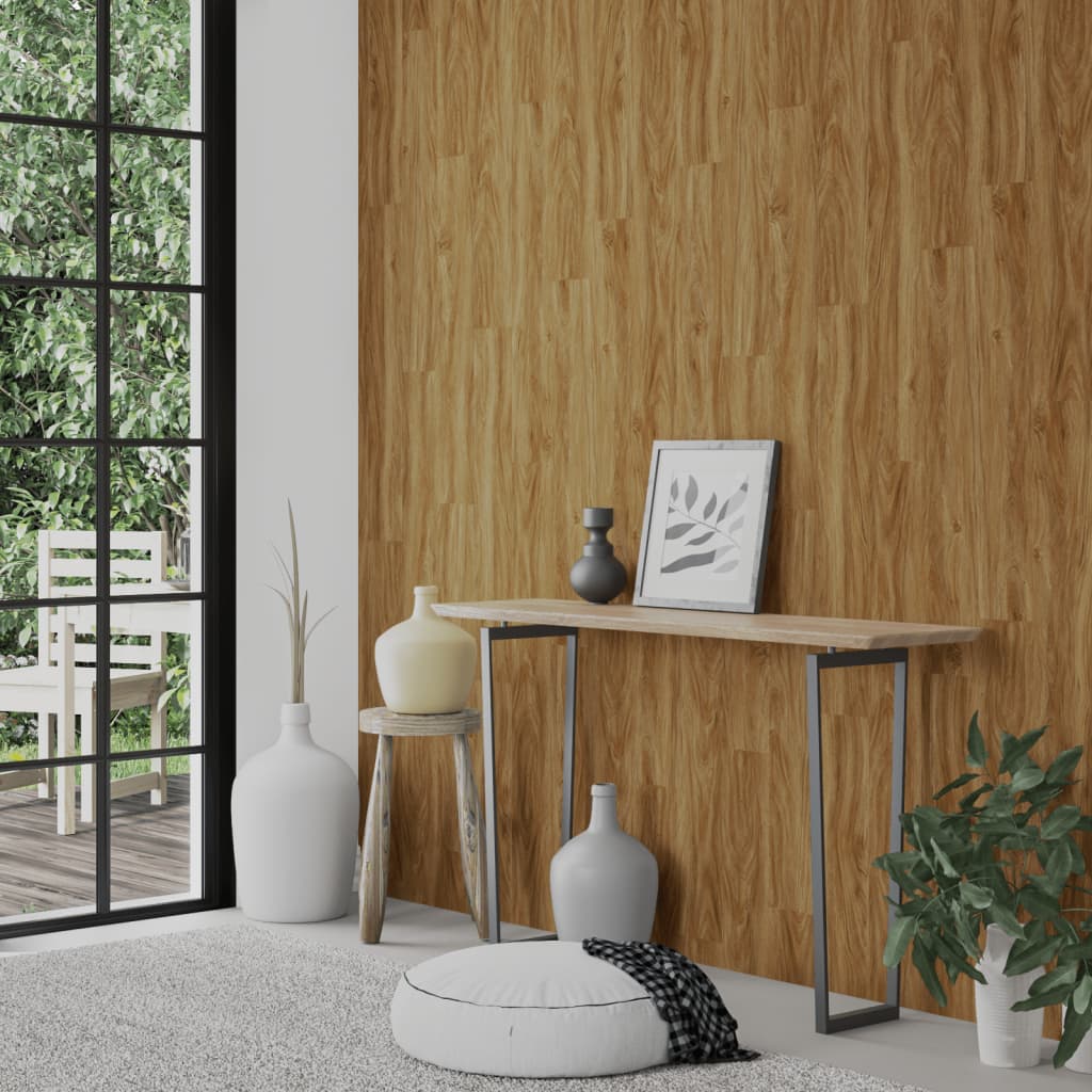 Wall Panels Wood Look Brown PVC 2.06 m²
