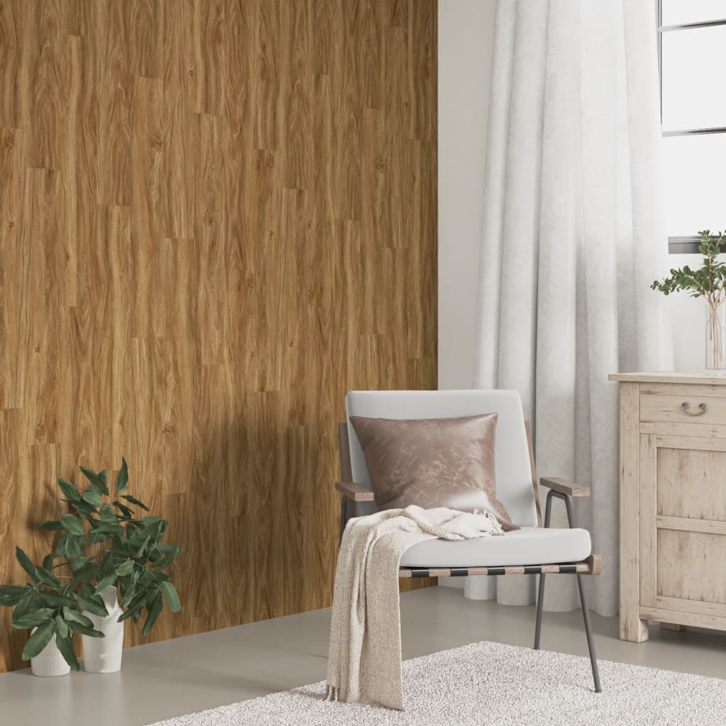 Wall Panels Wood Look Brown PVC 2.06 m²