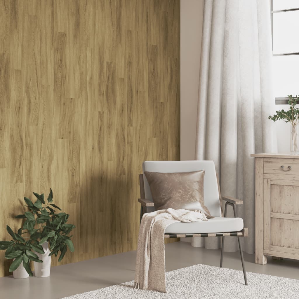 Wall Panels Wood Look Brown PVC 2.06 m²