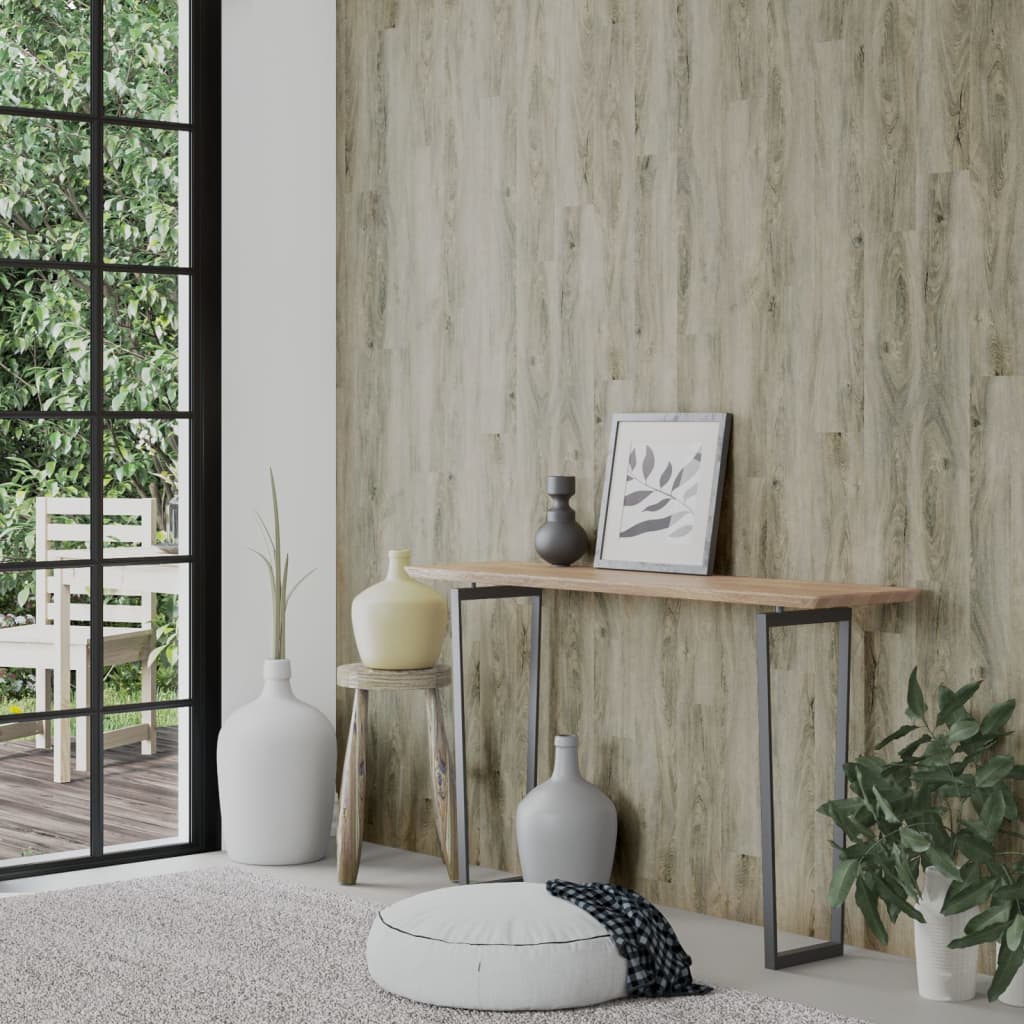 Wall Panels Wood Look Grey PVC 2.06 m²
